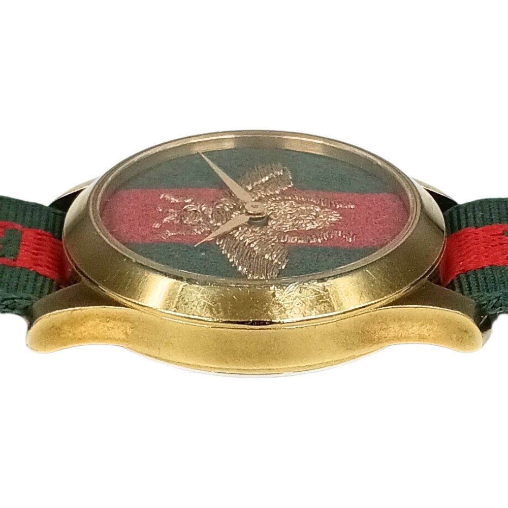 GUCCI グッチ Gタイムレス 126.3 シェリーライン メンズ 現動作品 GUCCI グッチ 126.4 Gタイムレス シェリーラインベルト クォーツ