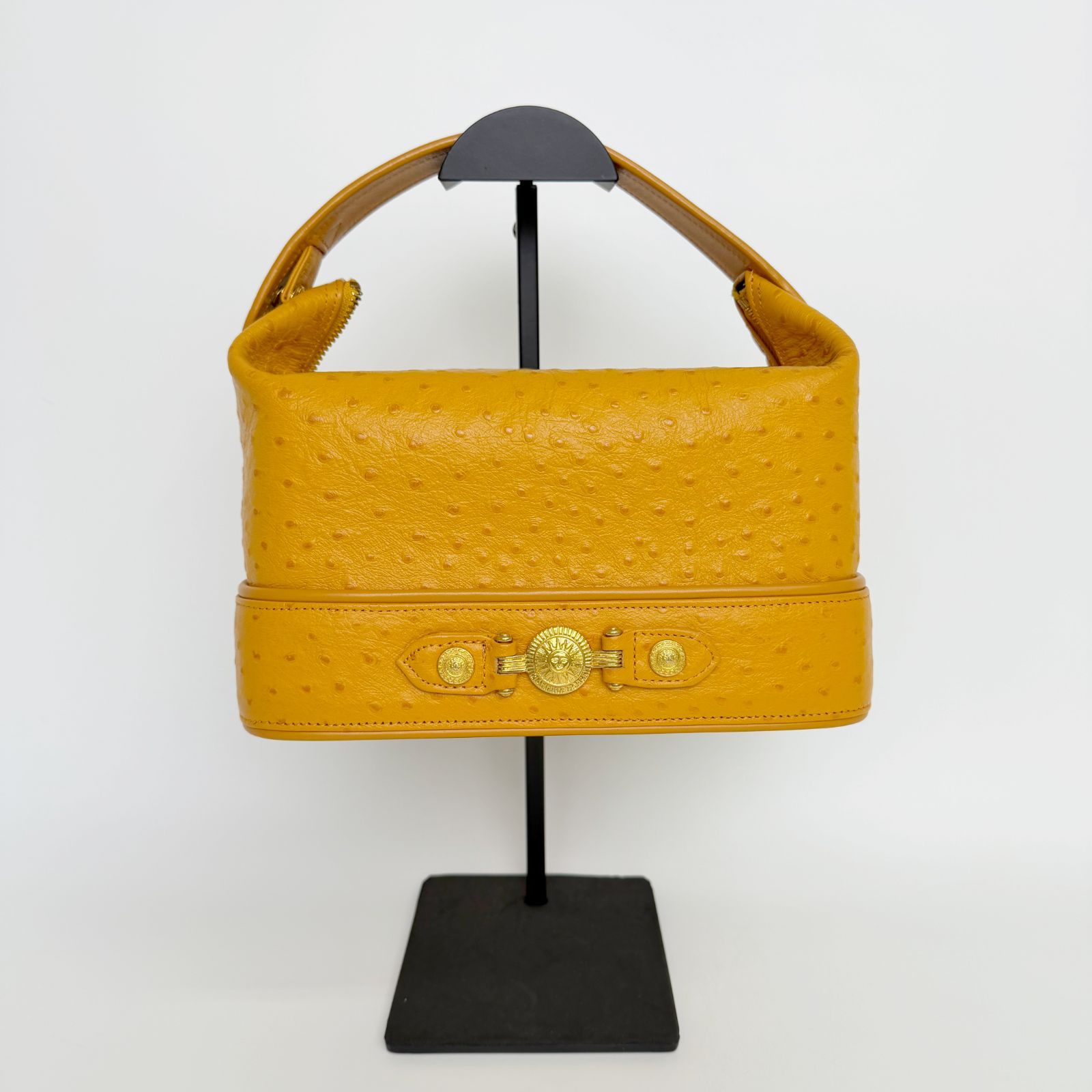 中古】GIANNI VERSACE ヴェルサーチ バニティ ハンドバッグ