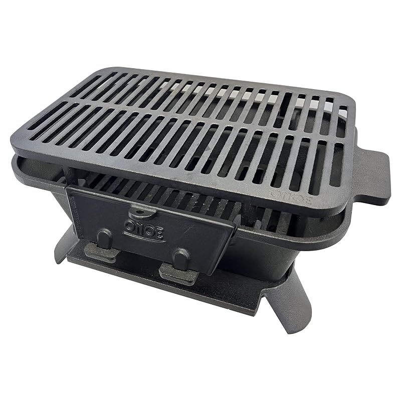 【新品】 尾上製作所(ONOE) 鉄鋳物こんろ角型 CI-1607 [キャンプ用品 バーベキュー コンロ グリル BBQ 七輪 テーブル上 ソロ] 10,628円