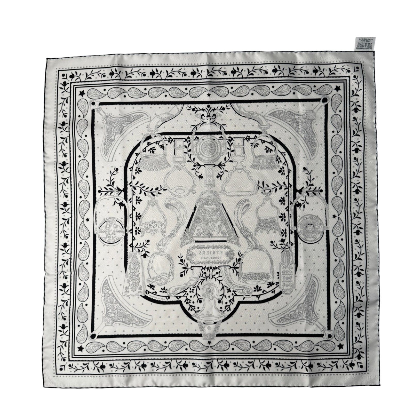 エルメス HERMES カレ55 鎧 ETRIERS BANDANA スカーフ レディース