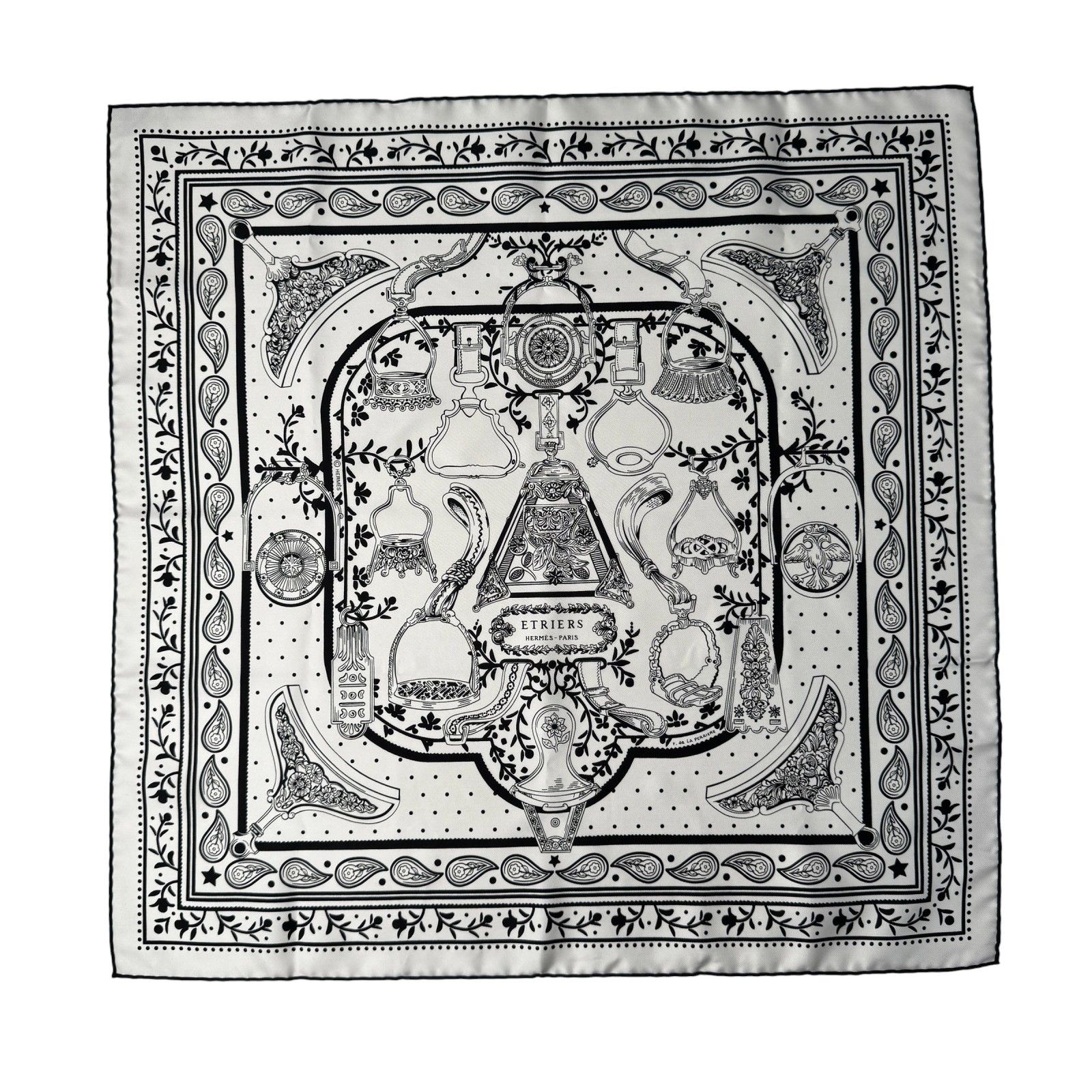 エルメス HERMES カレ55 鎧 ETRIERS BANDANA スカーフ レディース