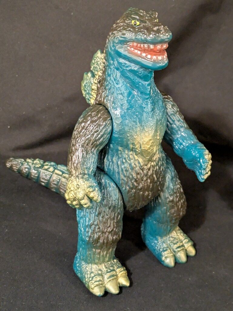 ぶたのはな ソフト焼き玩具 怪獣シリーズ キンゴジ青成型