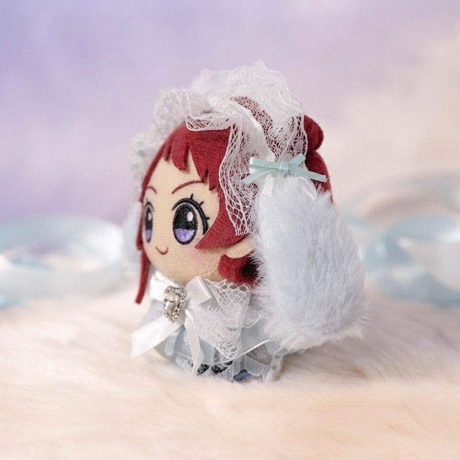 ぬい服 ヘッドドレス 水色うさぎちゃん ちびぐるみ 10cm - メルカリ