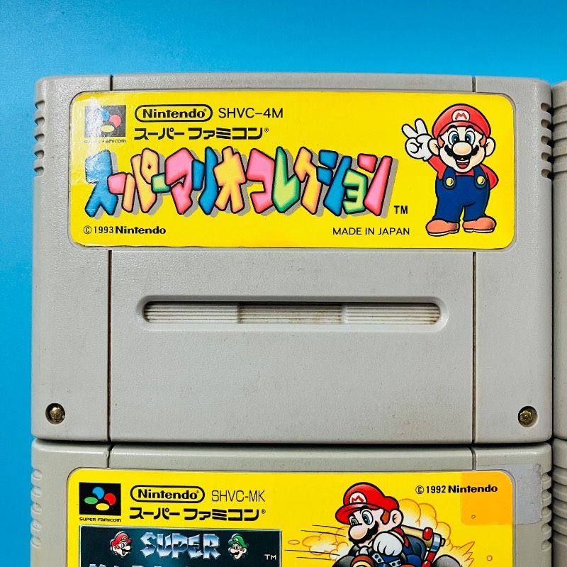 カセット4点・取説3点セット】スーパーファミコン スーパーマリオ