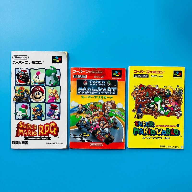 カセット4点・取説3点セット】スーパーファミコン スーパーマリオ