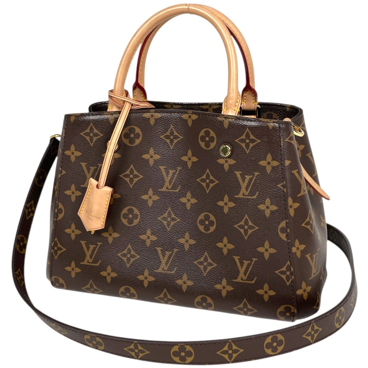 ルイ・ヴィトン Louis Vuitton モンテーニュBB ハンドバッグ ショルダーバッグ 2WAY モノグラム ブラウン M41055 レディース 【中古】