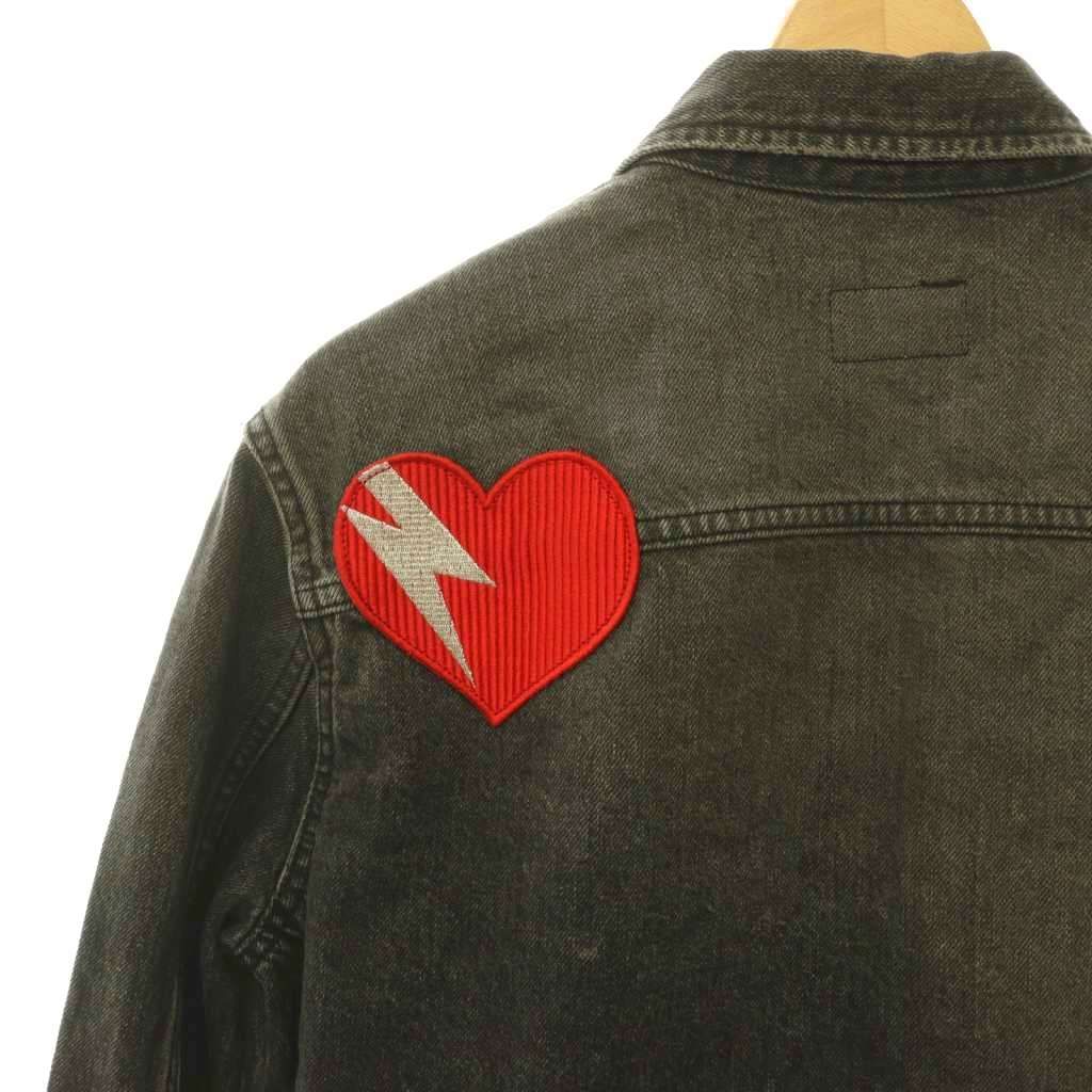 サンローラン パリ SAINT LAURENT PARIS ハートワッペンデニム
