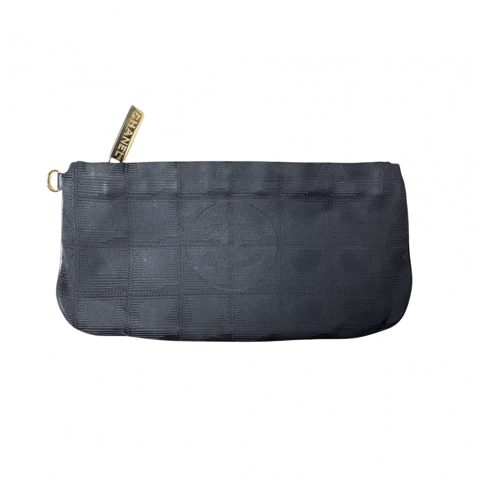 シャネル CHANEL ニュートラベルライン ポーチ ブラック レディース