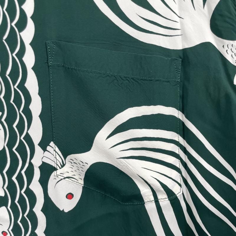 中古】SUNSURF ろぐーす別注 アロハシャツ サイズXXL グリーン