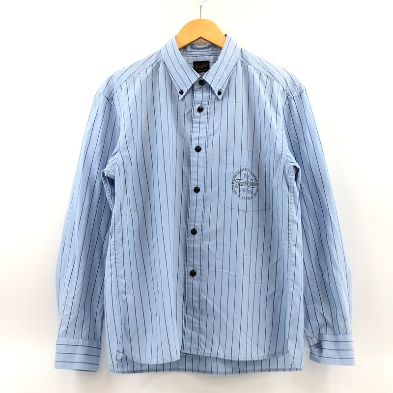 中古品】TENDERLOIN テンダーロイン STRIPE L/S SHIRT 長袖ストライプ