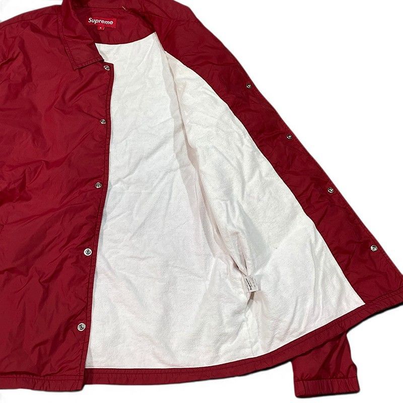 Supreme シュプリーム プレイボーイ コーチジャケット 裏フラシ レッド