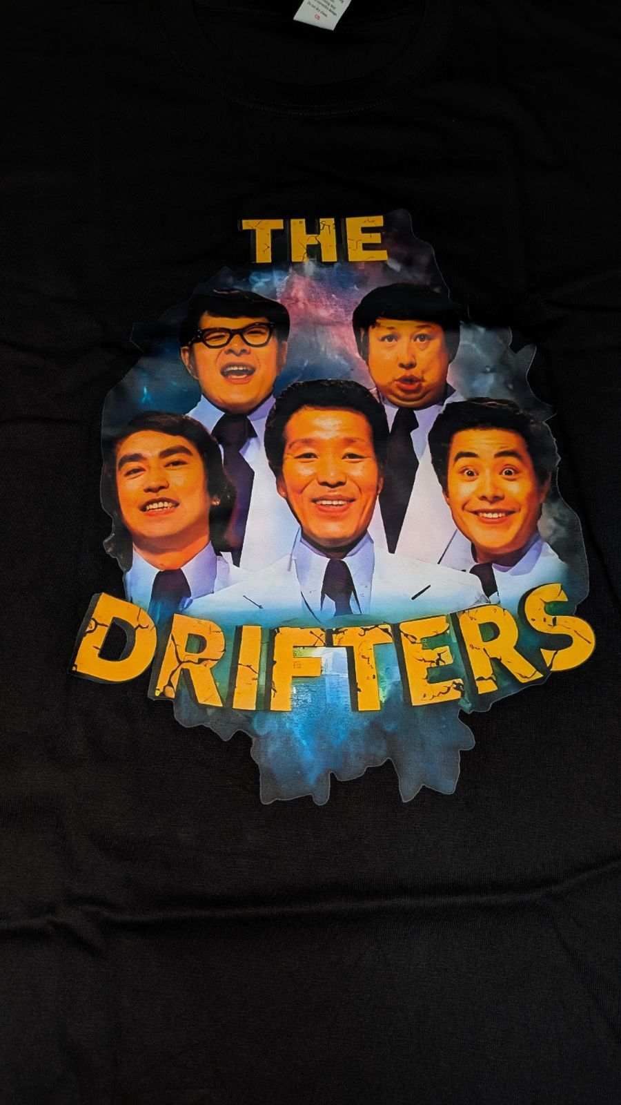 THE DRIFTERS ドリフターズ Tシャツ 黒 ブラック XL 新品 志村けん