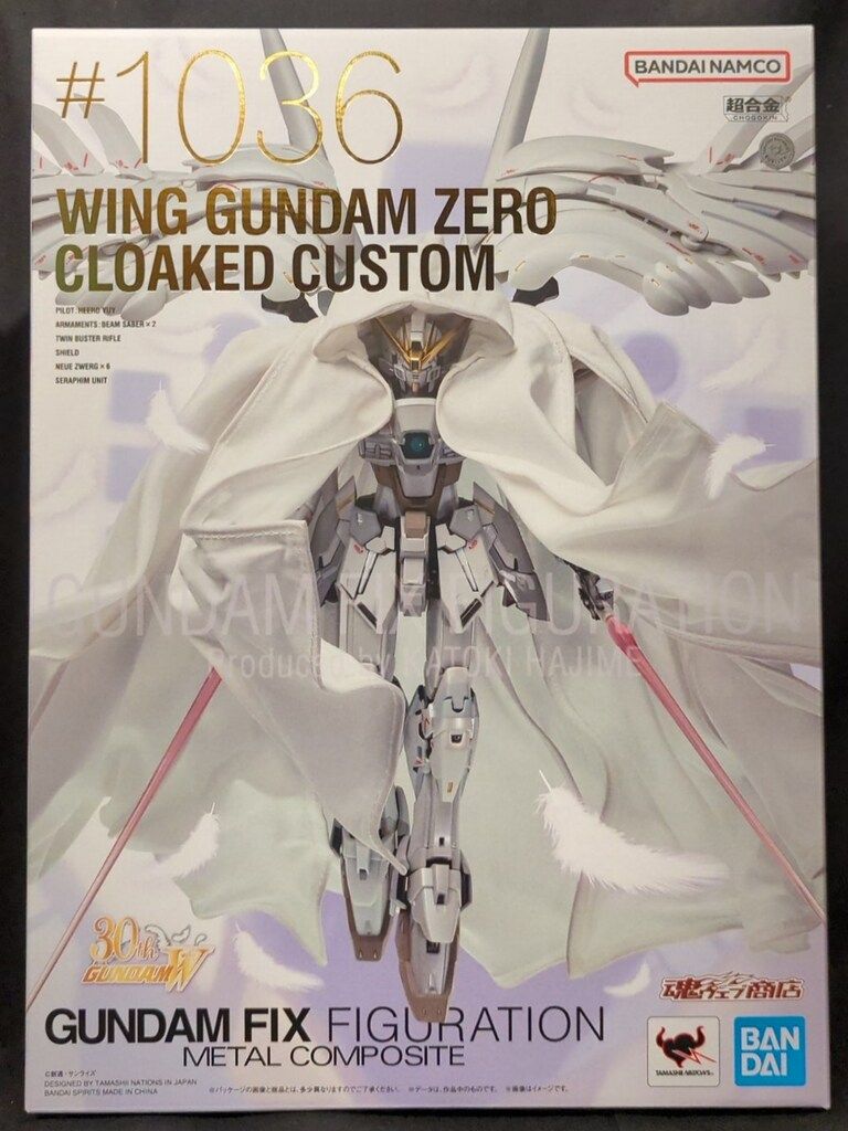 BANDAI SPIRITS GUNDAM FIX FIGURATION METAL COMPOSITE GUNDAM W 30th ウイングガンダムゼロ クロークドカスタム ＃1036