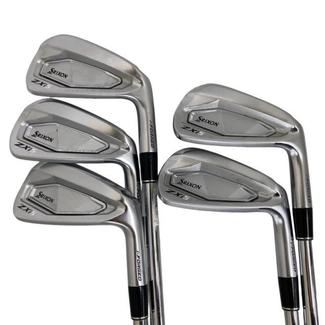 【中古】 ダンロップ SRIXON ZXi5 6S アイアンセット IR 純正特注シャフト (フレックスS) メンズ 男性用 右利き 右用 Cランク ゴルフクラブ