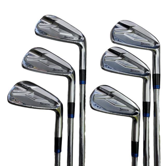 【中古】 ダンロップ SRIXON ZX7 限定(ブルー) 6S アイアンセット IR NS PRO MODUS3 TOUR120 Design Tuning(ブルー) (フレックスS) メンズ 男性用 右利き 右用 Dランク ゴルフクラブ