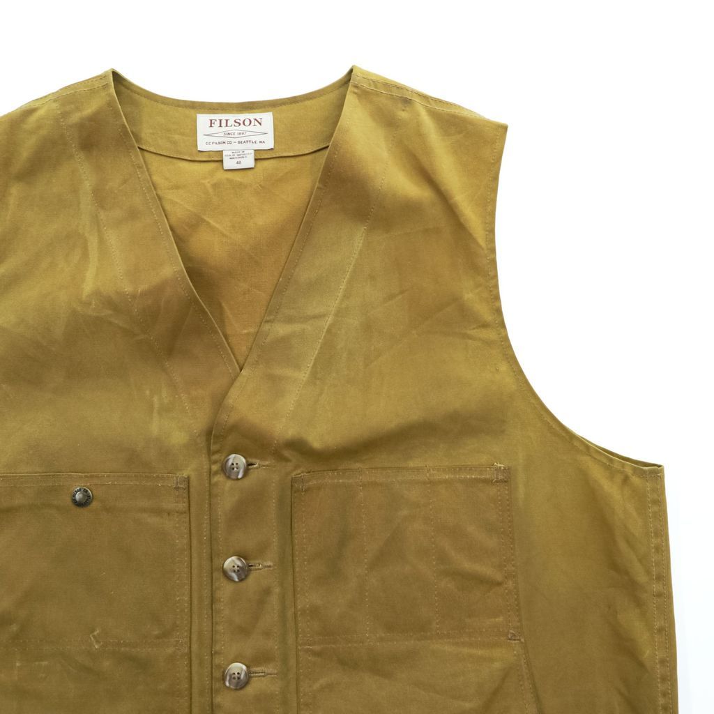 FILSON USA製 オイルドティンクロス ワークベスト OIL TIN CLOTH VEST