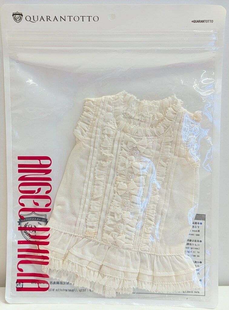 QUARANTOTTO ANGEL PHILIA衣装 おしゃれ良い子堂 薔薇密教 ピンタックノースリーブブラウス ホワイト