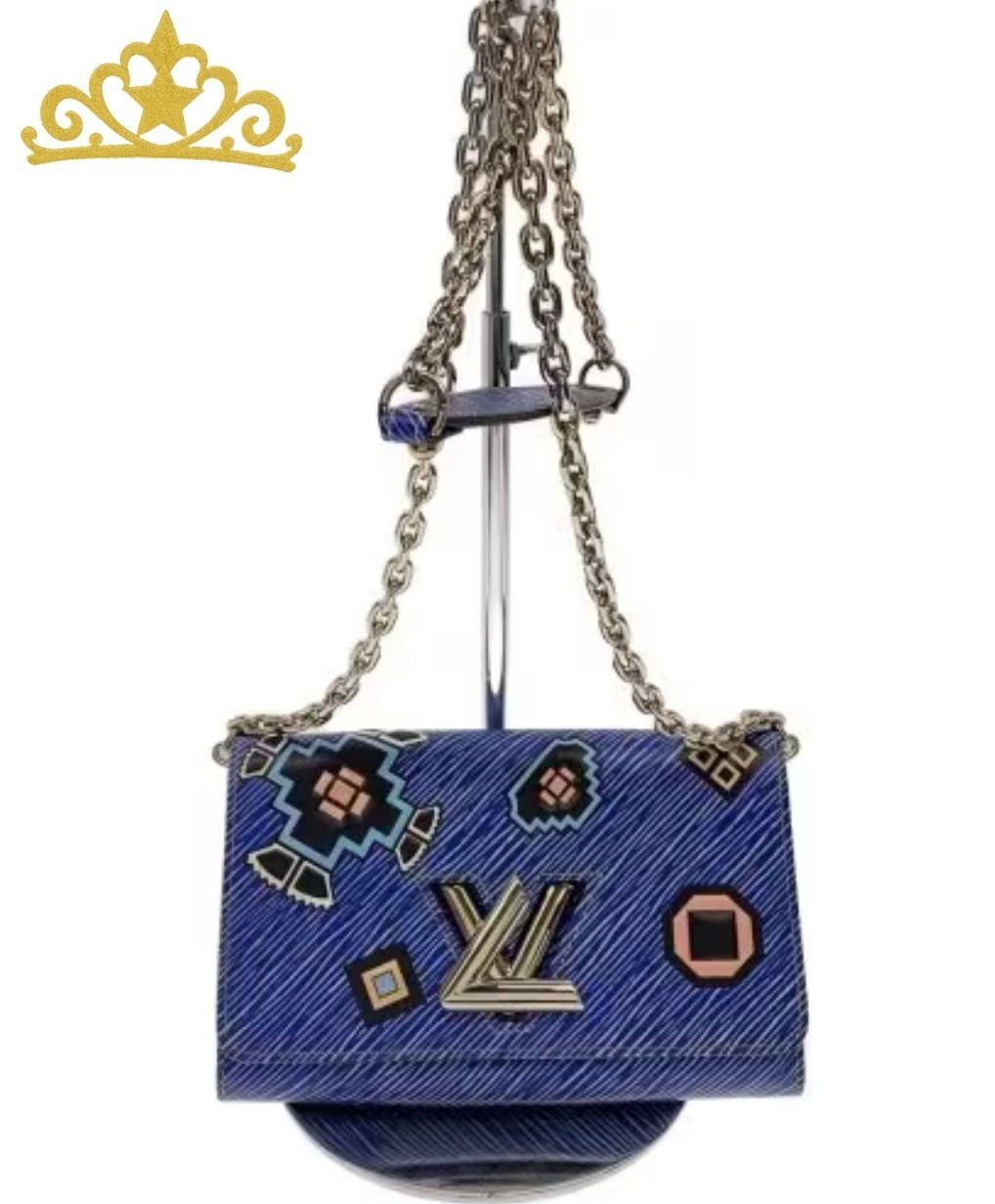 LOUIS VUITTON ポルトフォイユツイスト エピ デニム チェーンショルダーバッグ レディース ルイヴィトン 101,750円
