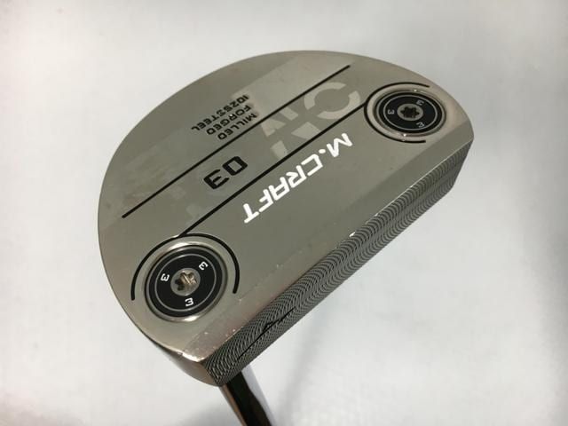 返品OK 【中古ゴルフクラブ】ミズノ M.CRAFT OMOI No.3 パター 2023 ダブルニッケル オリジナルスチール パター