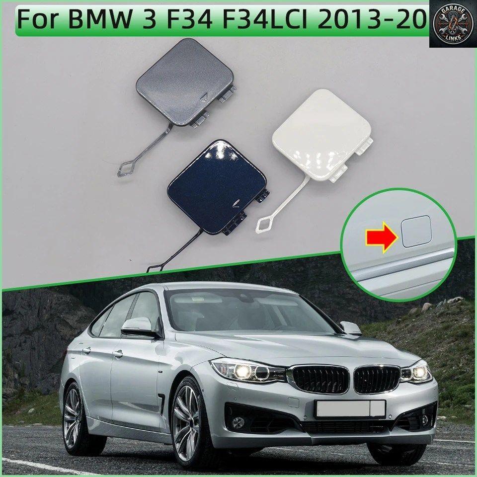51127371874 51127477804 BMW 3シリーズ GT F34 F34LCI 2013-2019 塗装済みリアバンパー牽引フックカバーキャップ運搬シェル