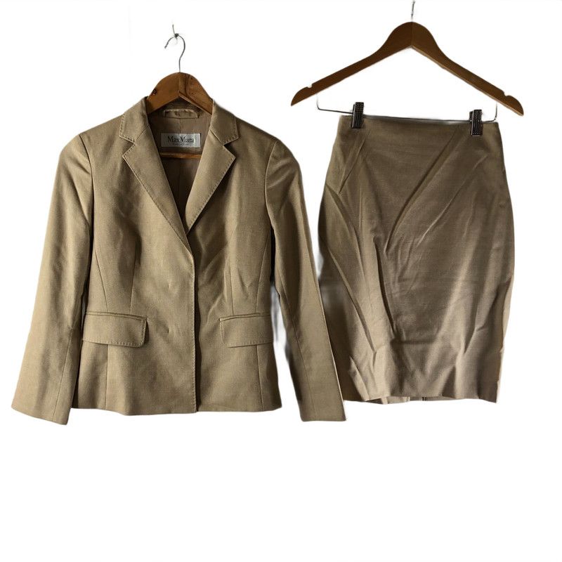 人気絶頂マックスマーラ Max Mara スーツ ジャケット スカート シルク