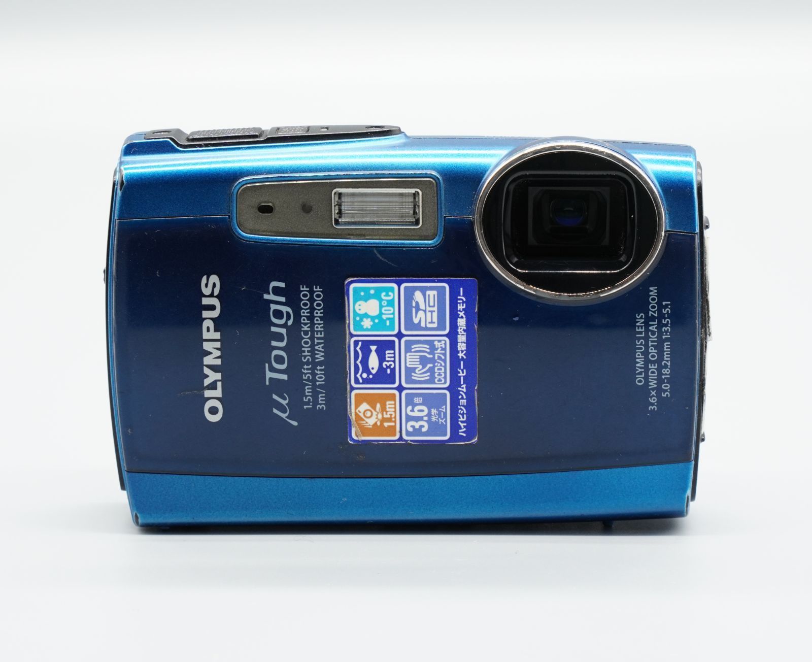 OLYMPUS μ TOUGH-3000 ブルー コンパクトデジタルカメラ 動作確認済み