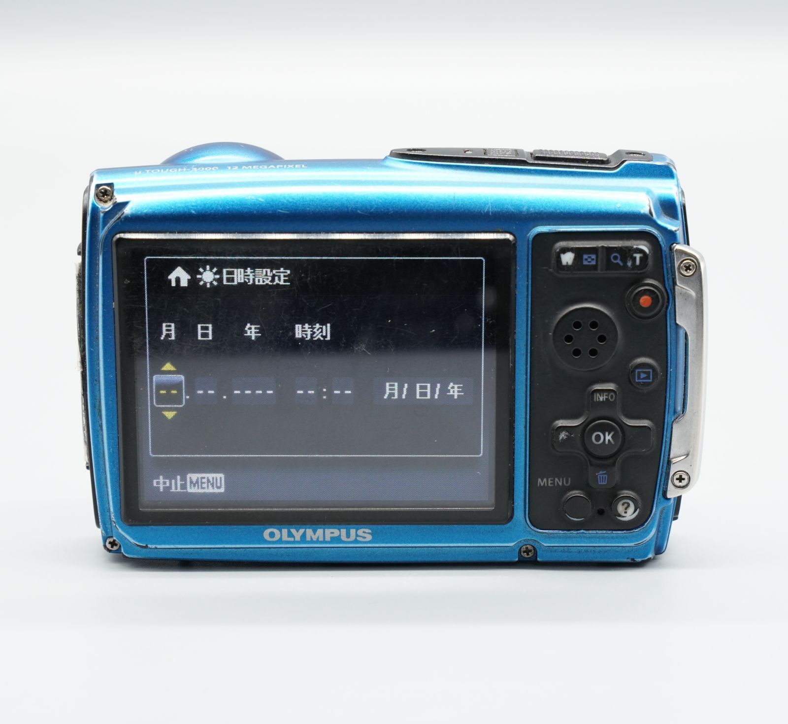 OLYMPUS μ TOUGH-3000 ブルー コンパクトデジタルカメラ 動作確認済み