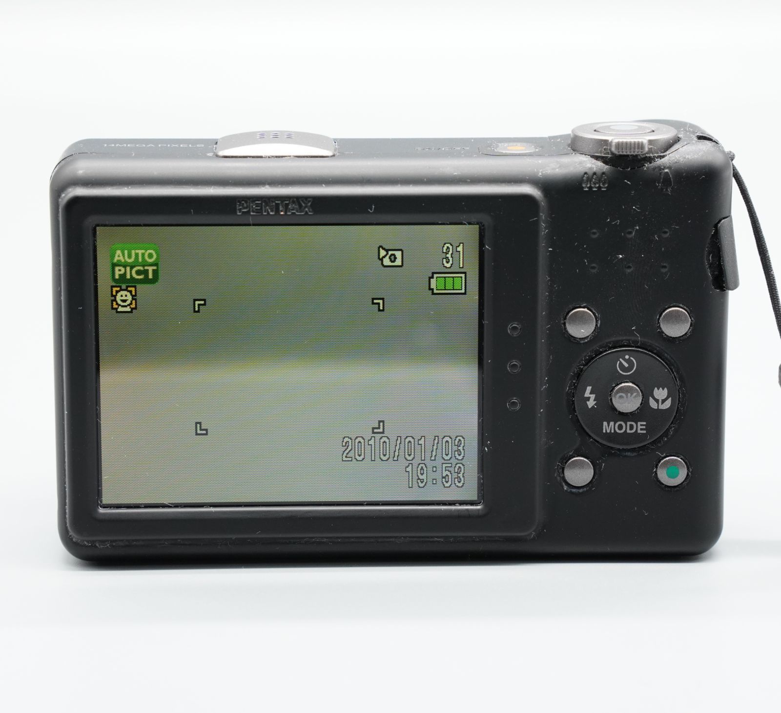 【動作確認済み】PENTAX Optio RZ10 PENTAX Optio RZ10 ブラック コンパクトデジタルカメラ 動作確認済み