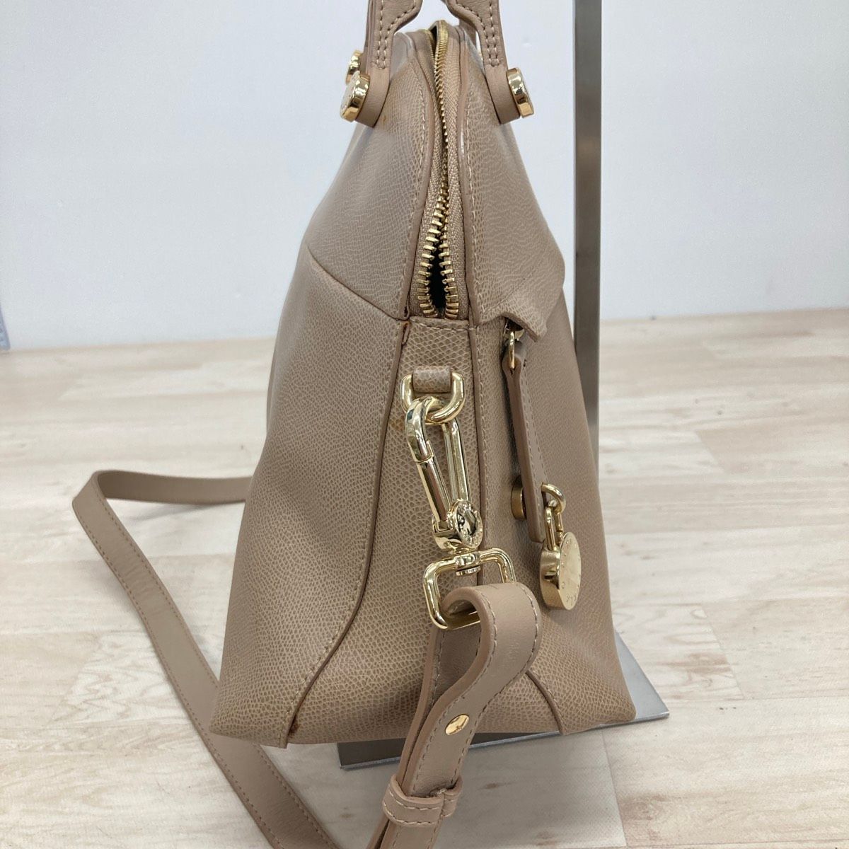 FURLA/フルラ 2way ハンドバッグ/ショルダーバッグ ベージュ系 レザー