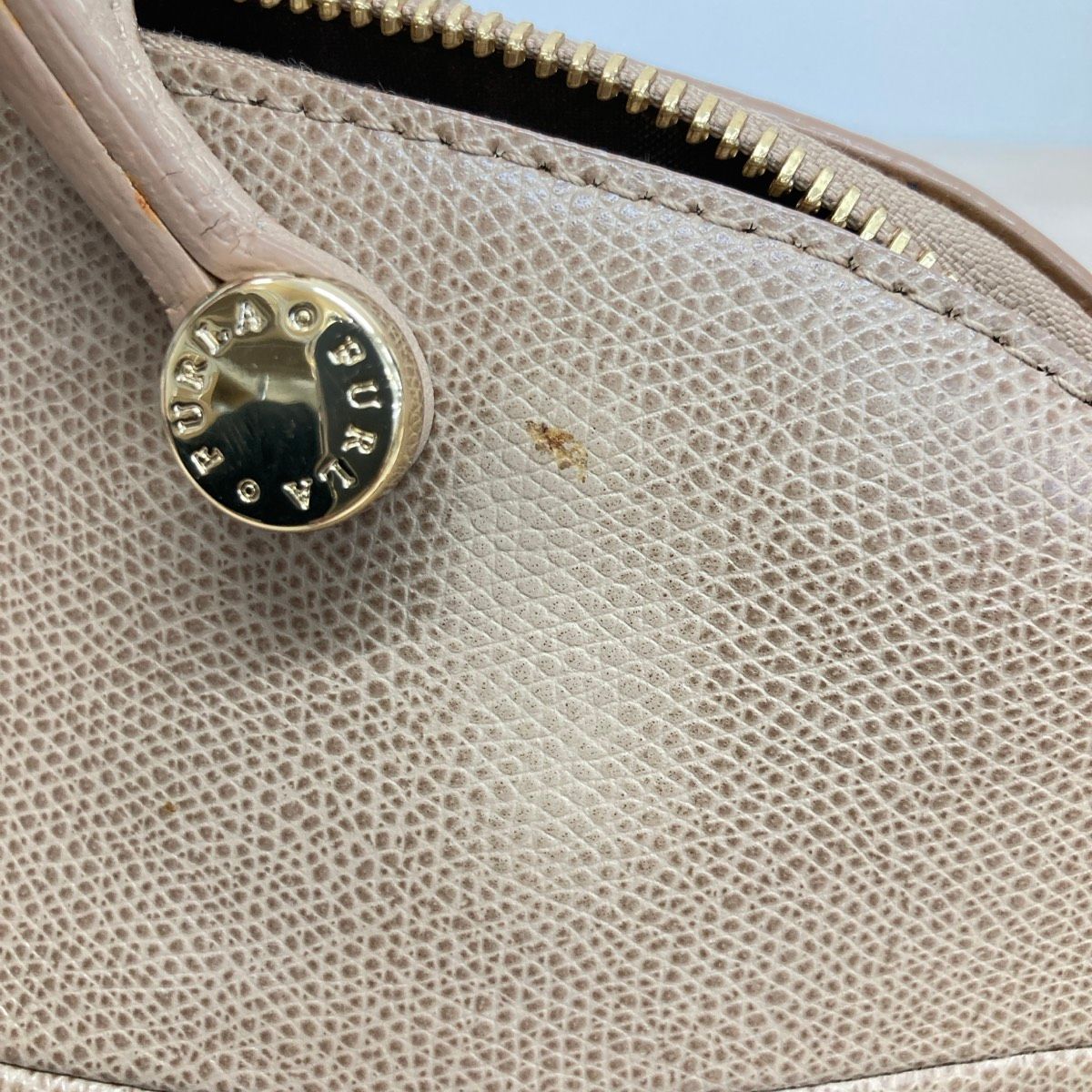 FURLA/フルラ 2way ハンドバッグ/ショルダーバッグ ベージュ系 レザー
