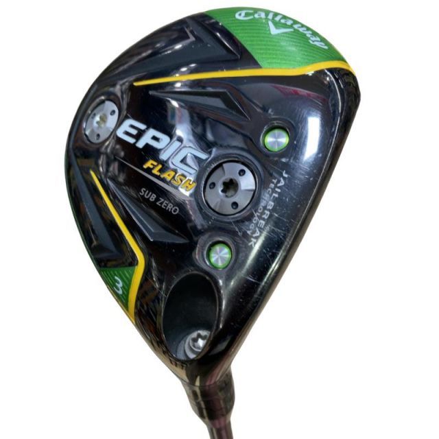 【中古】 キャロウェイ EPIC FLASH SUBZERO 3W USA フェアウェイウッド FW TENSEI AV BLUE 75 (フレックスS) メンズ 男性用 右利き 右用 Cランク ゴルフクラブ