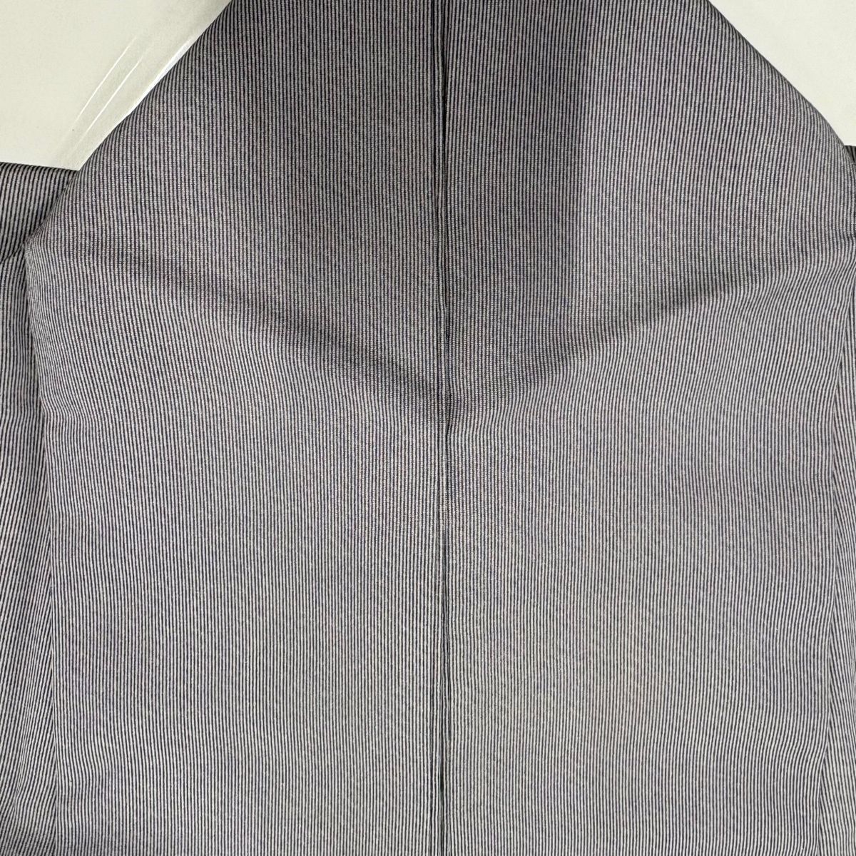 江戸小紋 身丈159.5cm 裄丈63.5cm S 袷 万筋 灰紫 正絹 名品 【中古