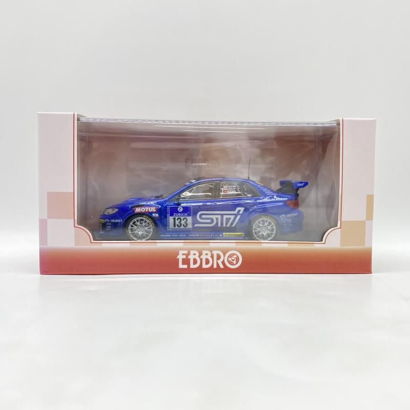 中古】 開封) 1／43 エブロ SUBARU WRX STI