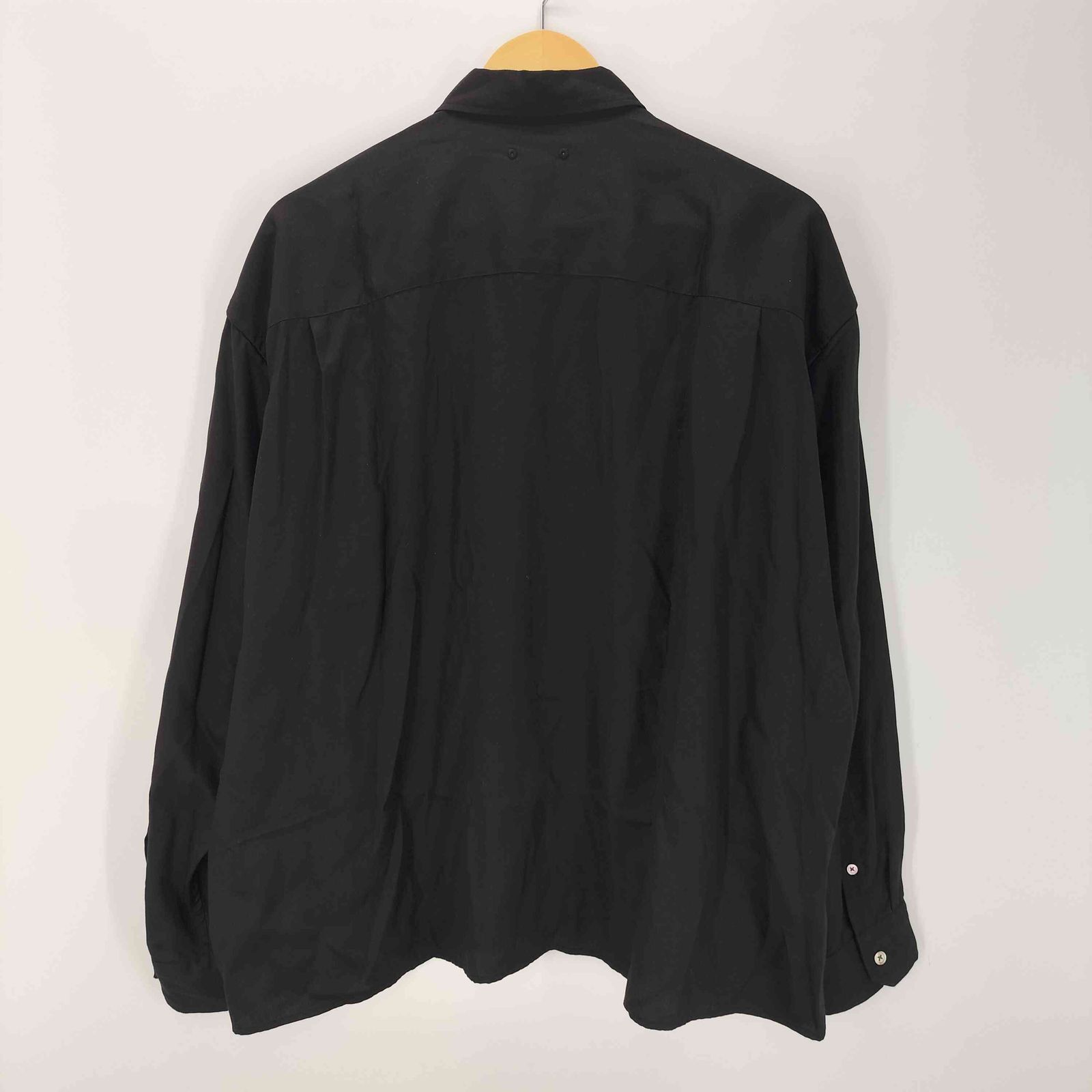 ソフネット SOPHNET. 26SS DRAPE ZIP-UP SHIRT ドレープ ジップアップ