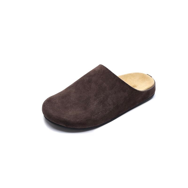 【新品】 [SJIUTLYUE] ビルケン サンダル メンズ ユニセックス 本革 スリッパ ミュール 上品 ブラウン 26.5 cm