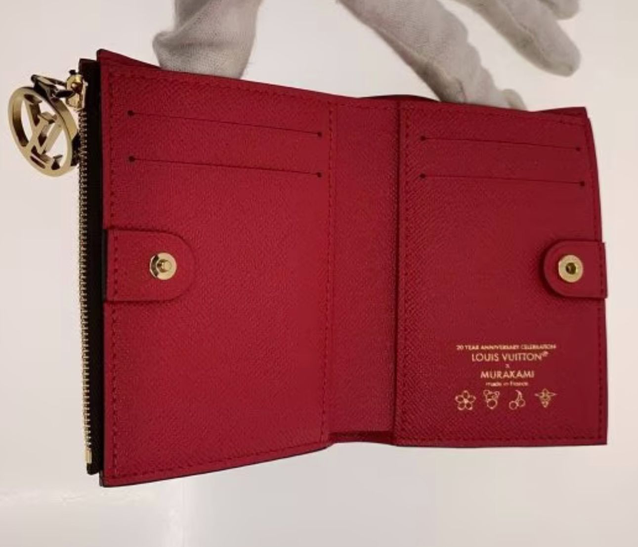 LOUIS VUITTON × 村上隆 モノグラム チェリー イラスト 二つ折り財布