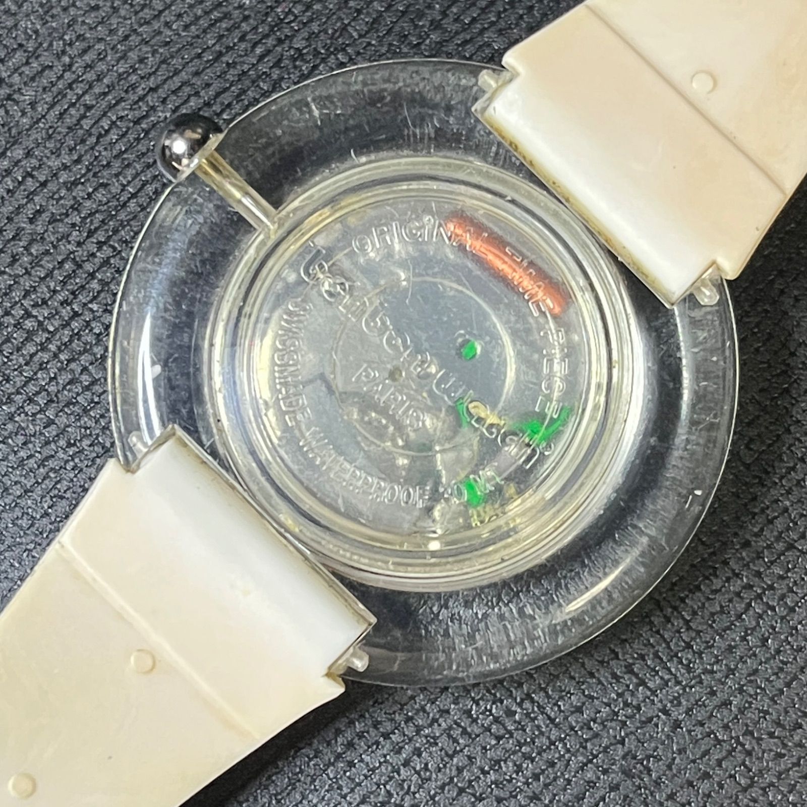 稼働品】 bonbonwatch ボンボンウォッチ 腕時計 クリア 電池交換済み