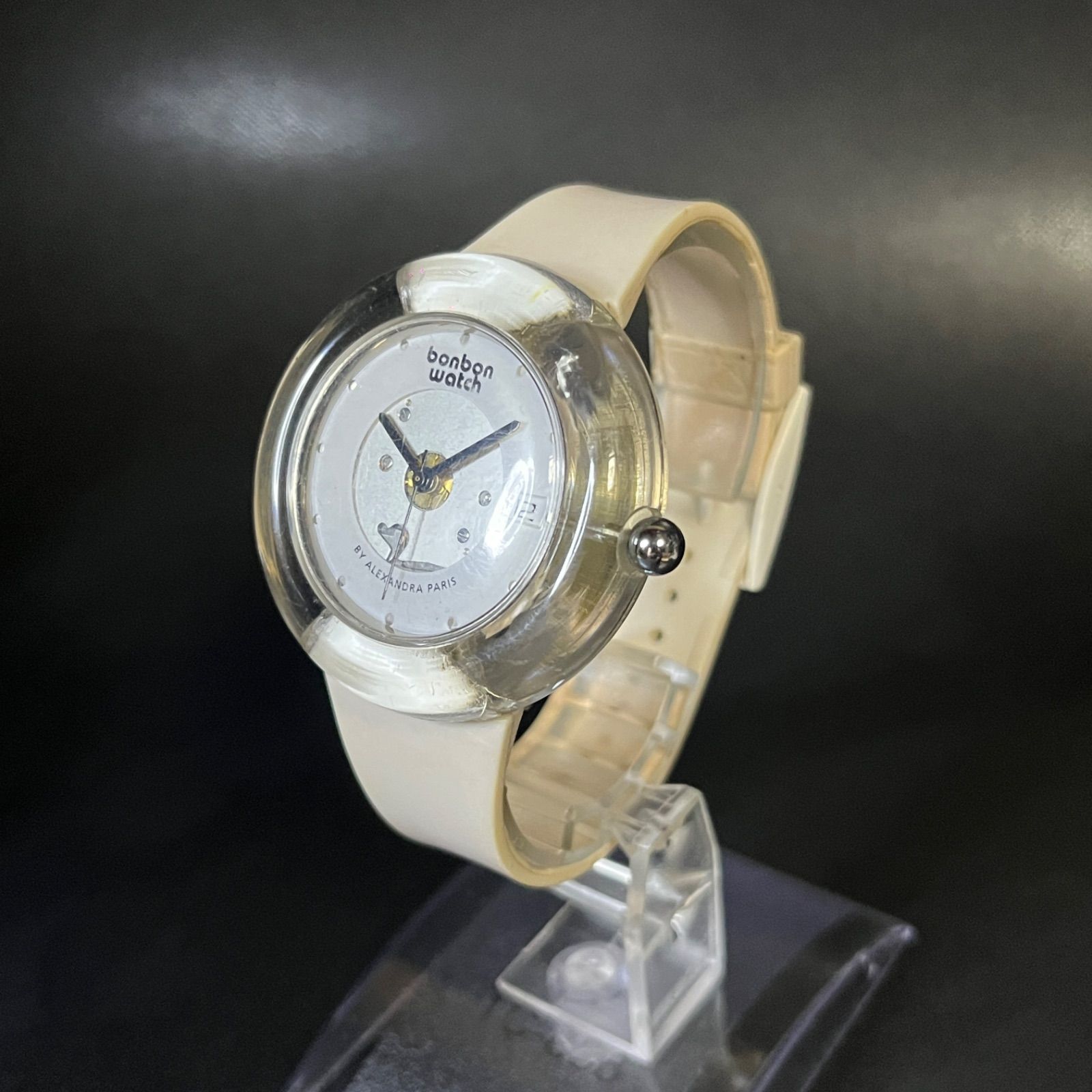 専用！ボンボンウォッチ腕時計mini 電池交換済 稼働品】 bonbonwatch ボンボンウォッチ 腕時計 クリア 電池交換済み