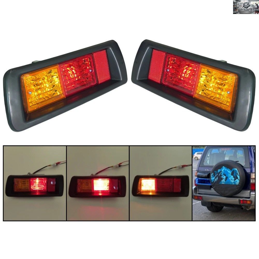 2PCS REAR BUMPER LIGHTS TOYOTA LAND CRUISER PRADO LC90 3400 FJ90 FJ95 2700 1996-2003 TAIL LIGHT BACK HEADLIGHT