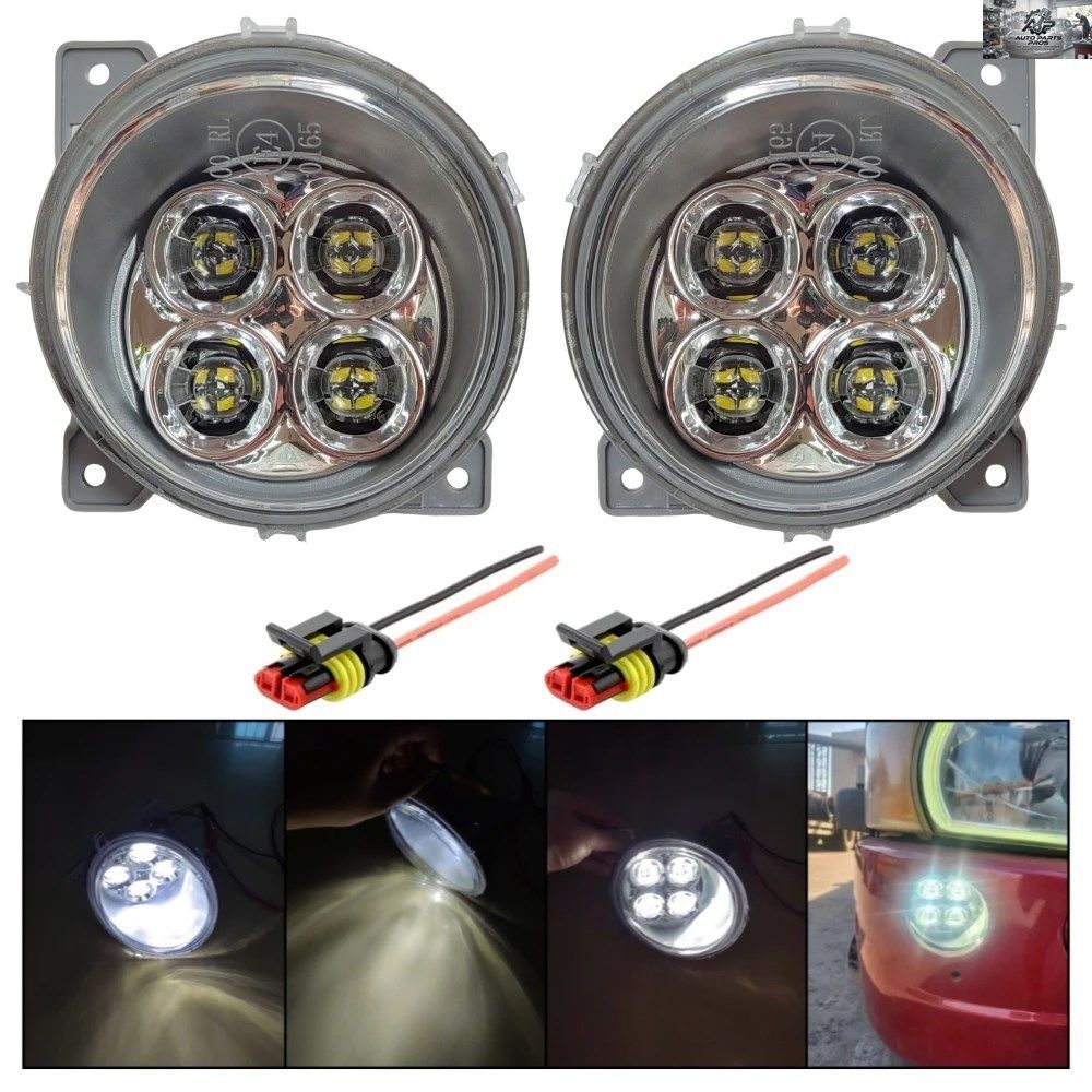 1 PAIR 24V LED FOG LIGHT HEADLIGHT SCANIA G440 G450 P380 P410 R450 R620 TRUCK DAY LIGHT WITH 2PIN CONNECTOR PART