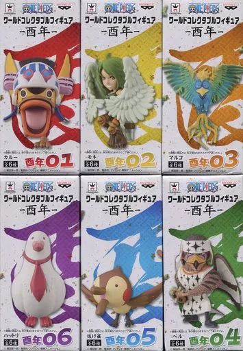 【中古】フィギュア 全6種セット 「ワンピース」 ワールドコレクタブルフィギュア～酉年～