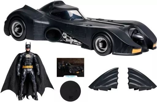 【中古】フィギュア バットマン＆バットモービル 「バットマン」 DCマルチバース 7インチ・アクションフィギュア