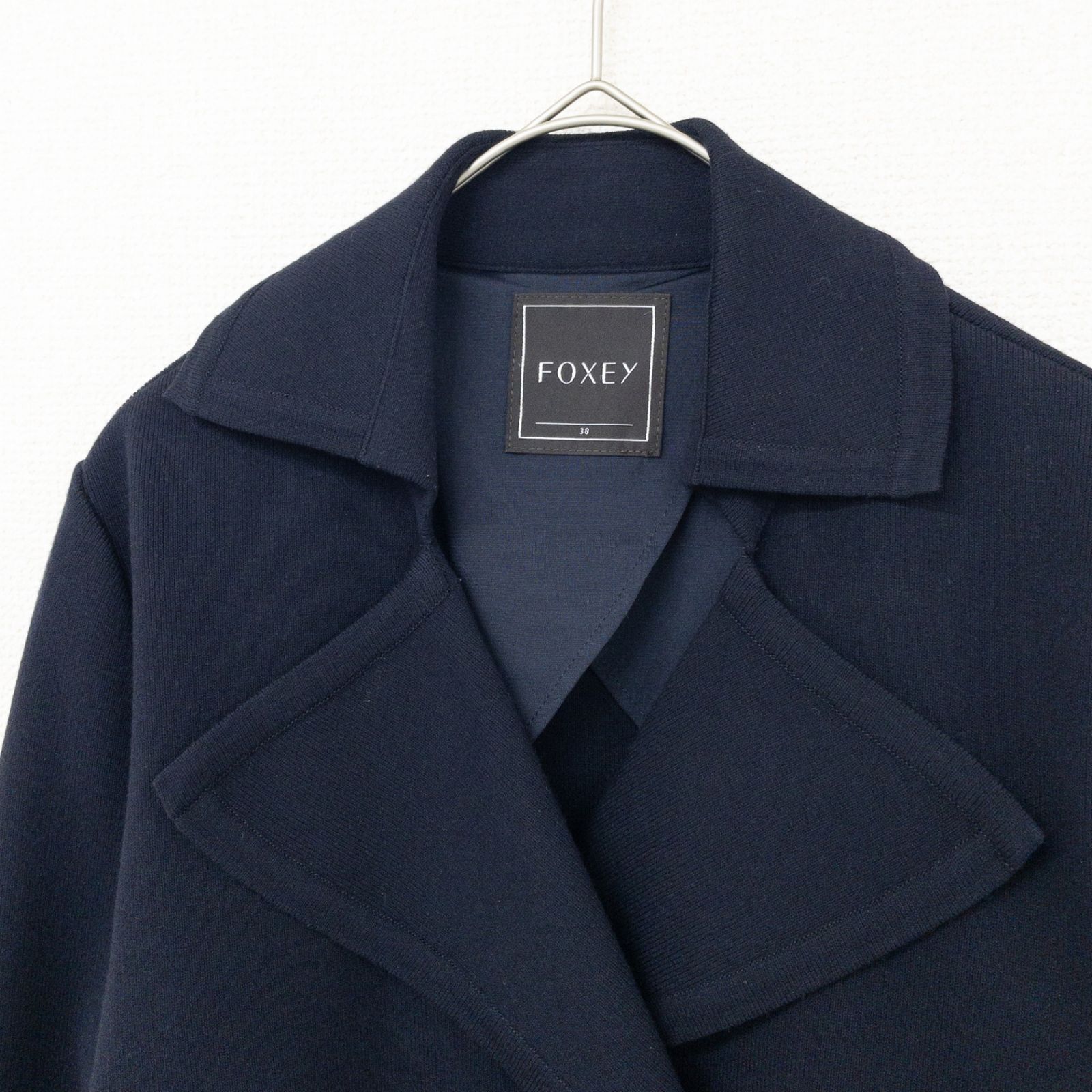 FOXEY フォクシー ニットジャケット パールボタン クロップド ショート
