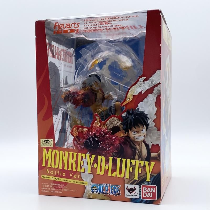 【中古】未開封 フィギュアーツZERO モンキー･D･ルフィ Battle Ver. ゴムゴムの火拳銃 バンダイ ONE PIECE ワンピース レッドホーク[17]