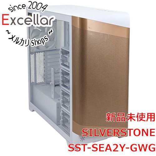 [bn:6] 【新品(開封のみ)】 SILVERSTONE　PCケース SST-SEA2Y-GWG　ローズゴールド/ホワイト