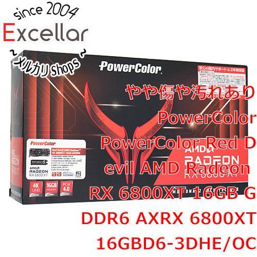 [bn:2] PowerColorグラボ　Red Devil AMD Radeon RX 6800XT 16GB GDDR6 AXRX 6800XT 16GBD6-3DHE/OC　PCIExp 16GB 元箱あり