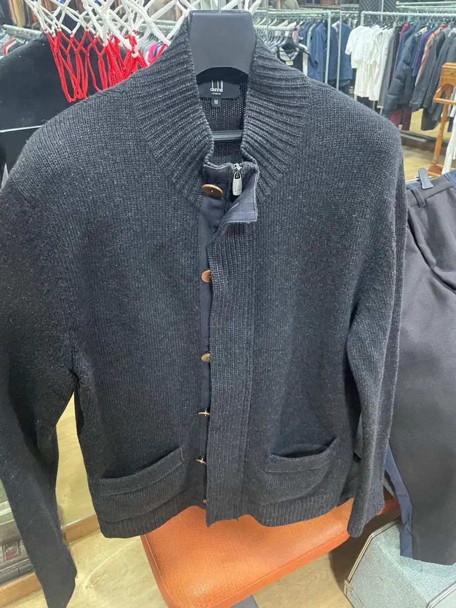 dunhill (ダンヒル) made Italy ジップアップ ニット