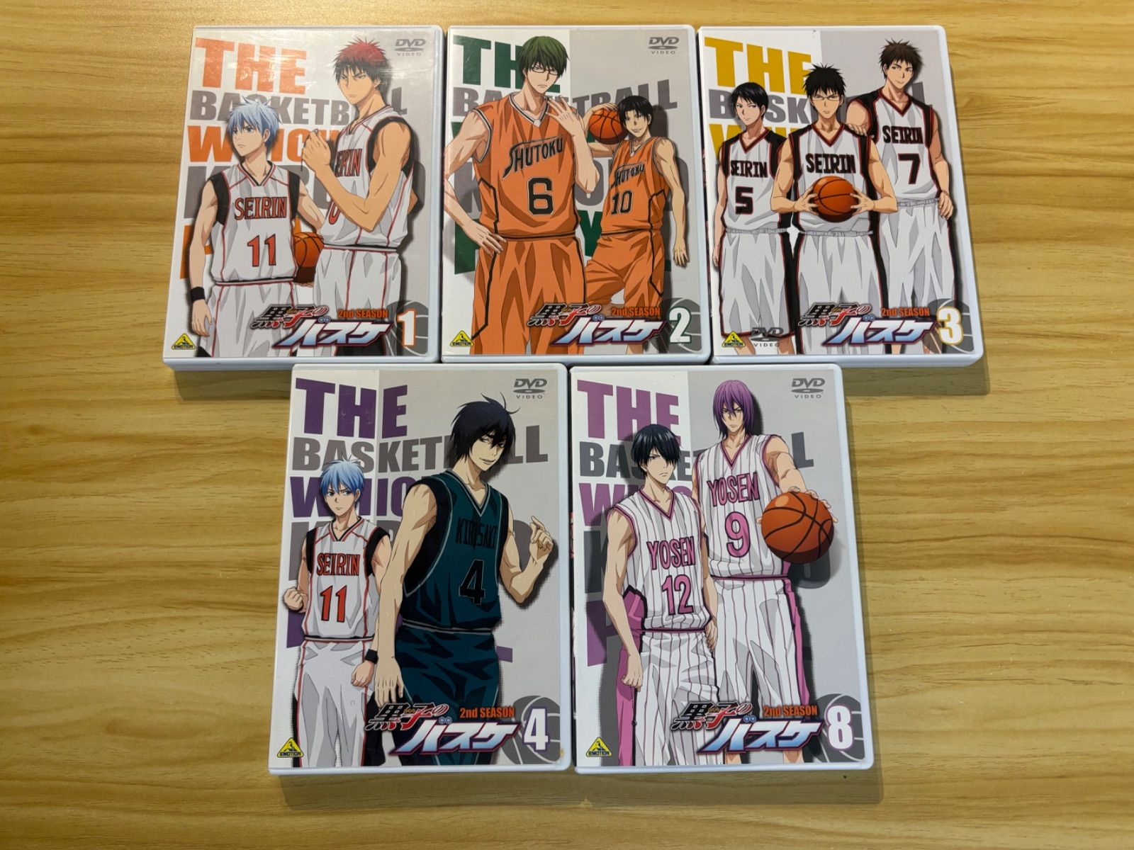 中古][DVD] 黒子のバスケ 15点セット／1dt (3、6-9)<8、9巻 カード付き