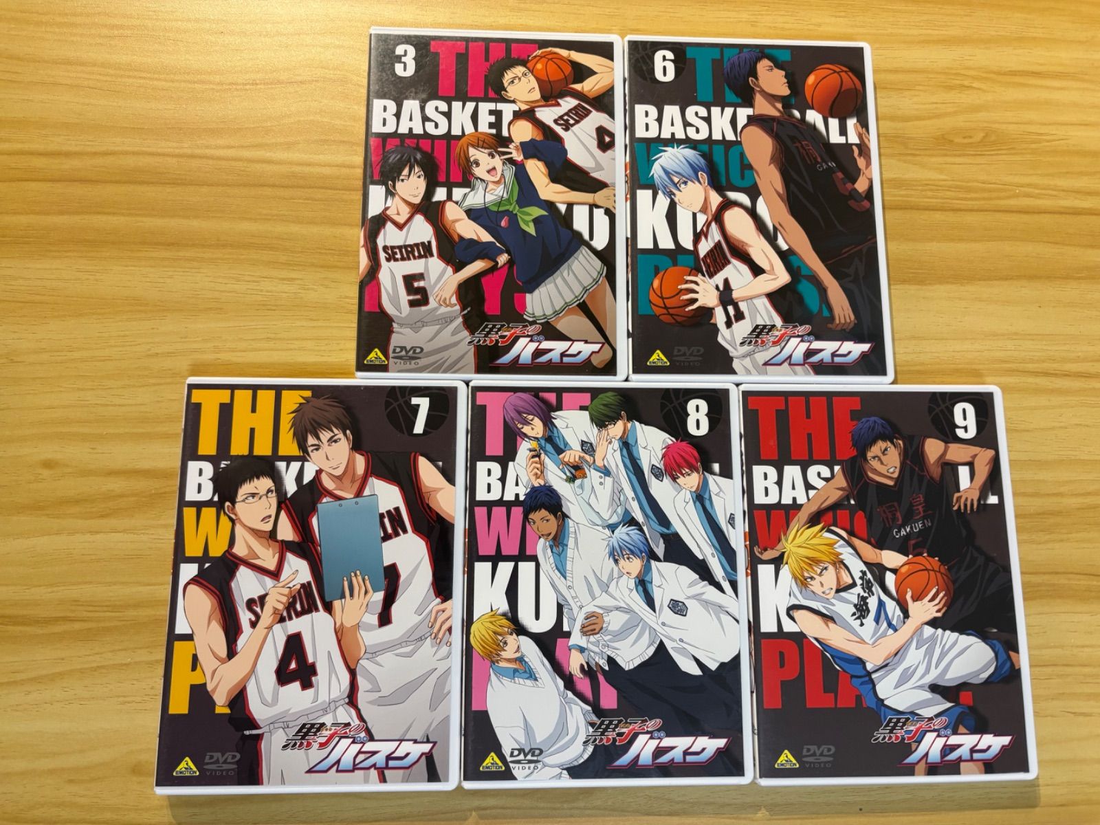 中古][DVD] 黒子のバスケ 15点セット／1dt (3、6-9)<8、9巻 カード付き