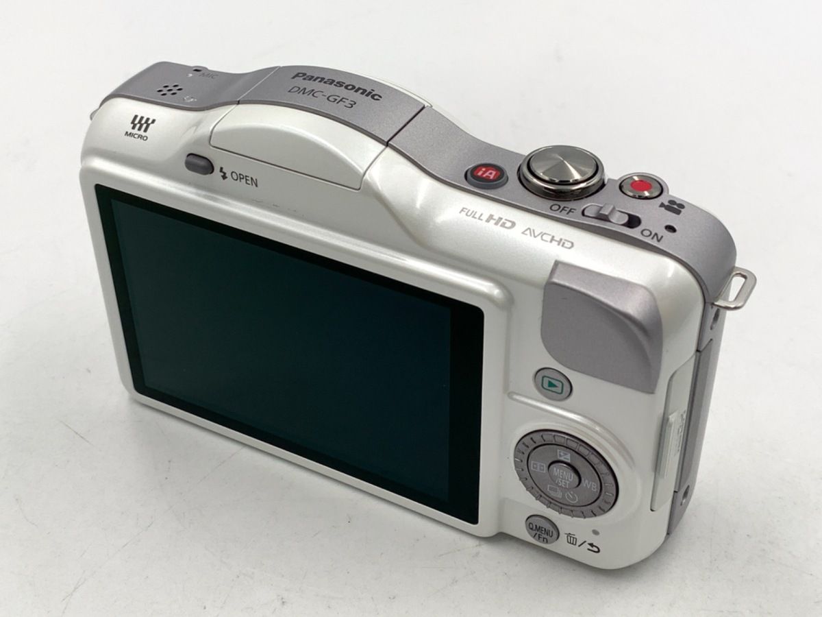 中古】 【良品】 パナソニック LUMIX DMC-GF3-W ボディ シェルホワイト
